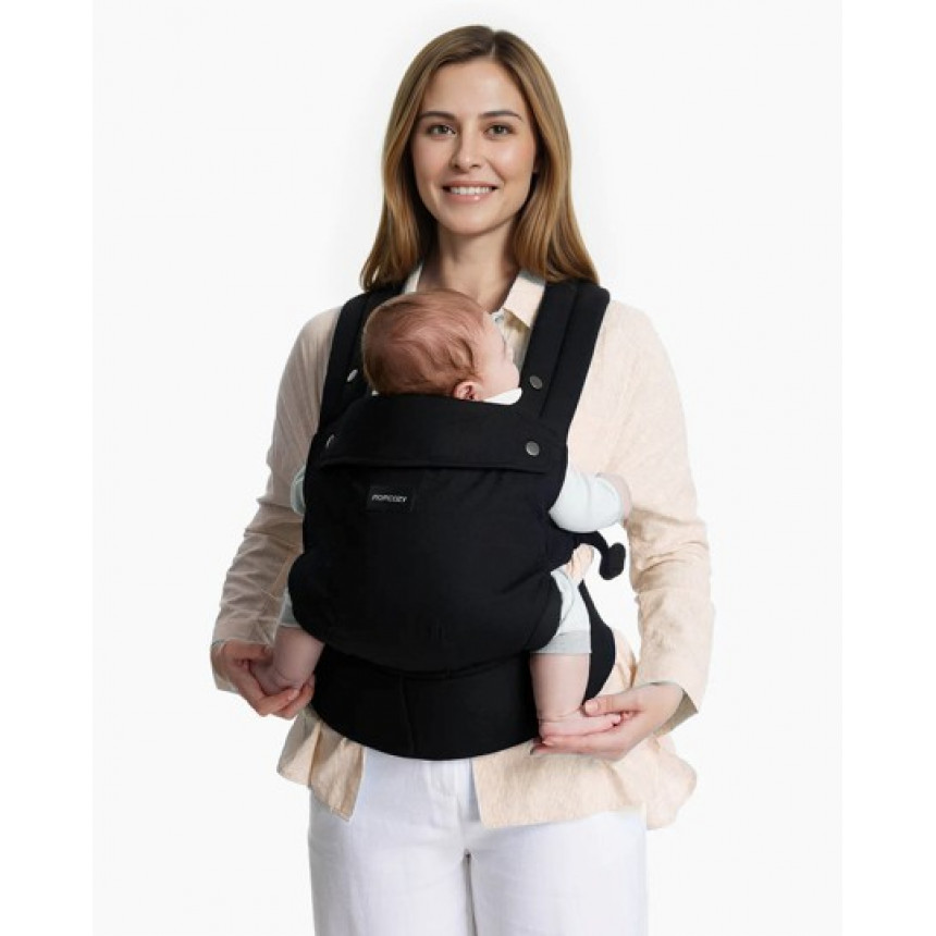 Momcozy - Porte-bébé en cotton 3-en-1 - Noir