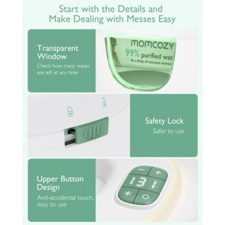 Momcozy - Chauffe-lingettes Momcozy - Chauffe-lingettes