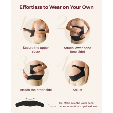 Momcozy - Ceinture de grossesse BumpEase Ergonest - Oyster Pink Momcozy - Ceinture de grossesse BumpEase Ergonest - Oyster Pink