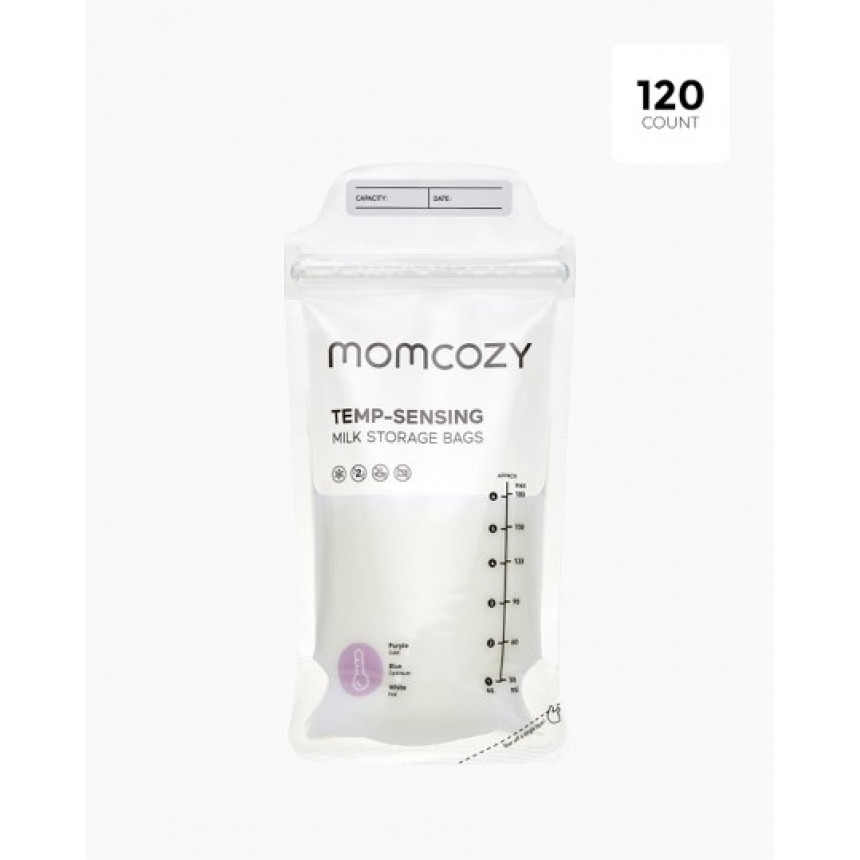 Momcozy - Sachets de conservation du lait thermosensibles (120 sachets)