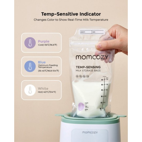 Momcozy - Sachets de conservation du lait thermosensibles (120 sachets) Momcozy - Sachets de conservation du lait thermosensibles (120 sachets)