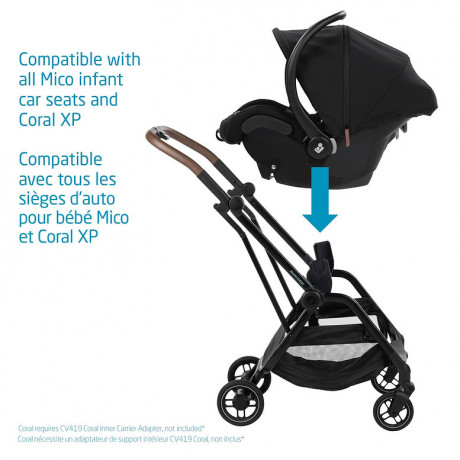 Maxi-Cosi - Poussette Ultra Compacte Leona - Essential Black