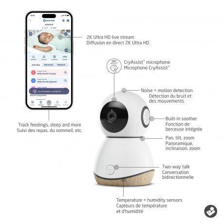 Maxi-Cosi - Caméra d'appoint pour moniteur pour bébé See Pro 360°
