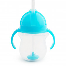 Munchkin - Tasse d'apprentissage Flexi Straw Click Lock 7 oz - Bleu