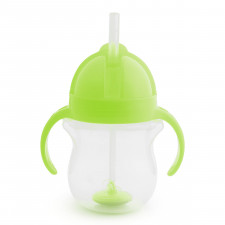 Munchkin - Tasse d'apprentissage Flexi Straw Click Lock 7 oz - Vert