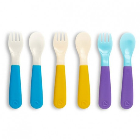 Munchkin - Ustensiles pour tout-petits ColorReveal (paquet de 6)