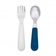 Oxo Tot - Fork & Spoon Set - Navy
