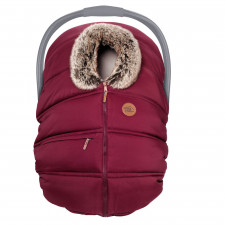 Petit Coulou - Winter Car Seat Cover - Ruby/Wolf