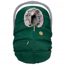 Petit Coulou - Winter Car Seat Cover - Emerald/Wolf