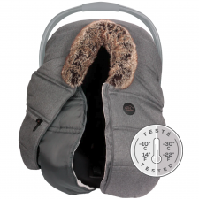 Petit Coulou - Duo 3 Seasons Car Seat Cover - Graphite/Wolf