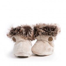 Petit Coulou - Booties 0-6M - Cream
