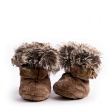 Petit Coulou - Booties 0-6M - Moka