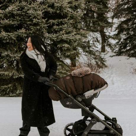 Petit Coulou - Housse d'hiver pour siège d'auto de bébé - Coffee
