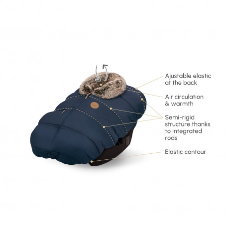 Petit Coulou - Housse d'hiver pour siège d'auto de bébé - Plum