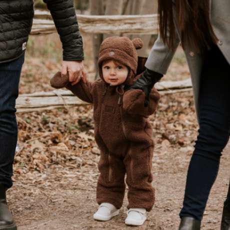 Petit Coulou - Combinaison une pièce en Sherpa doublée (3-6M)