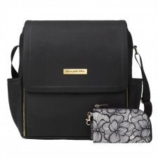 Petunia Pickle Bottom - Boxy Backpack Diaper Bag - Black Leatherette