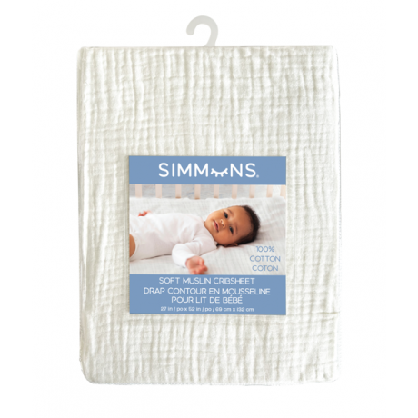 Simmons - Drap de contour en mousseline