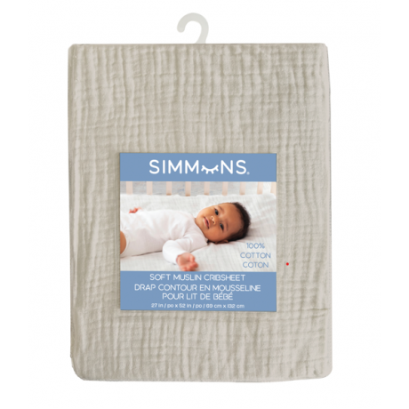 Simmons - Drap de contour en mousseline