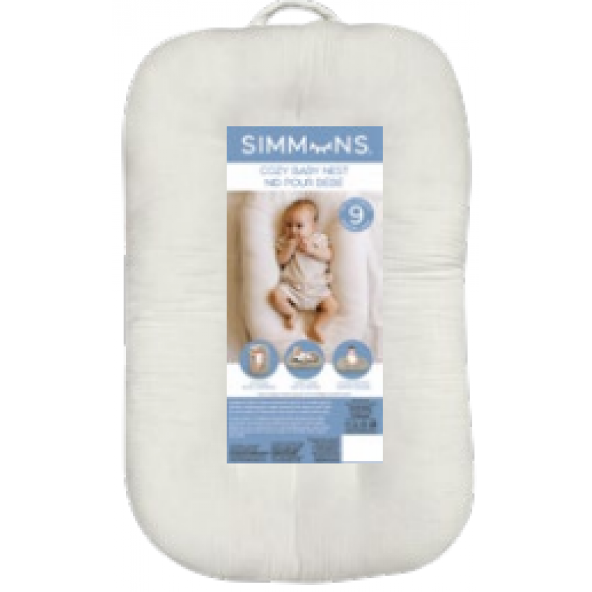 Simmons - Nid pour bébé en mousseline - Lait De Coco