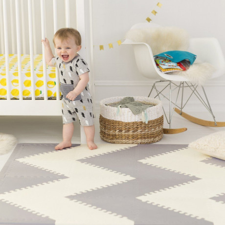 Skip Hop - Playspot Geo Tuiles en Mousse - Gris