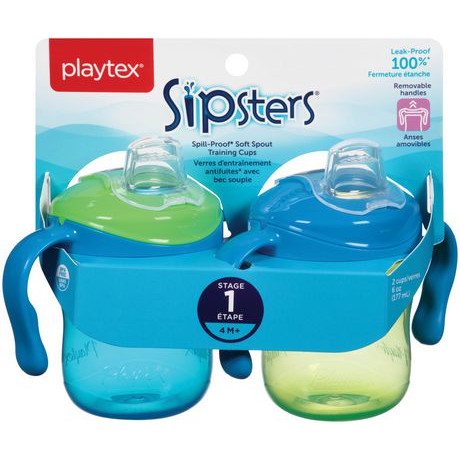 Playtex - Sipsters Ensemble de départ de verres d'entraînement antifuites 