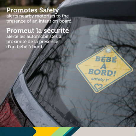 Safety 1st - Enseigne bilingue Bébé à board