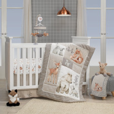 Lambs & Ivy - Painted Forest 4-Piece Crib Bedding Set
