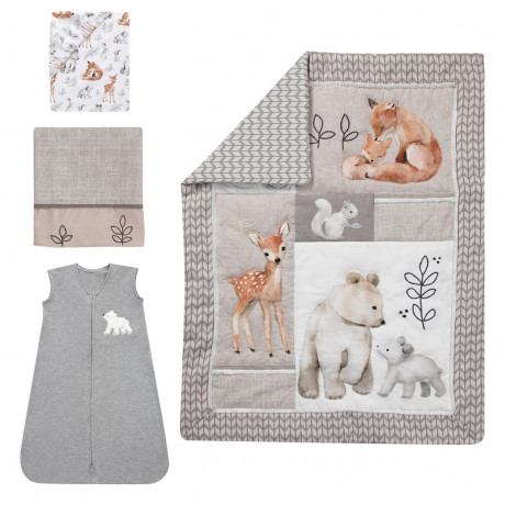 Lambs & Ivy - Ensemble De Literie 4 Pièces Painted Forest Lambs & Ivy - Ensemble De Literie 4 Pièces Painted Forest