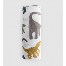 Little Unicorn - Couverture en mousseline en coton - Amis dinosaures