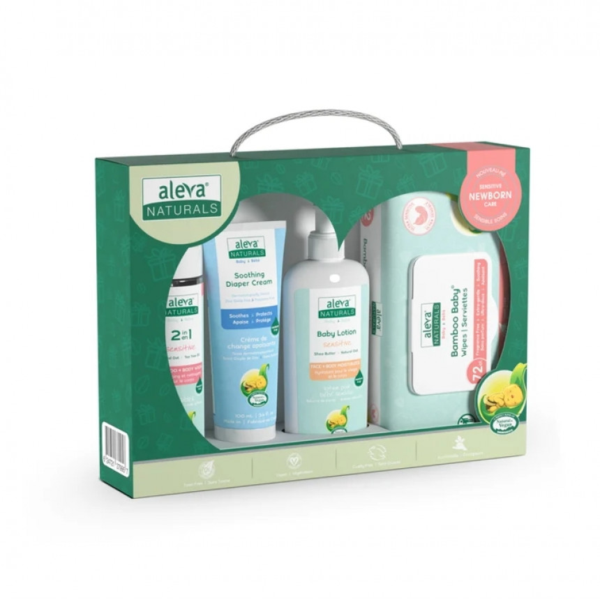 Aleva - Ensemble de soins sensibles pour nouveau-nés