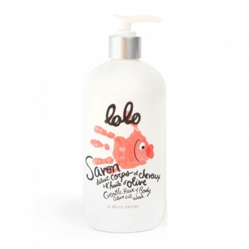 Lolo et Moi - Savon délicat corps et cheveux à l'huile d'olive (250ml)