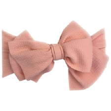Baby Wisp - Lana Bow Headband - Dusty Rose 