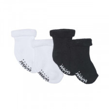Juddlies - Infant Sock 2pk - Black/White