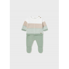 Mayoral - 2 Piece Cotton Knit Set for Newborn - Aqua