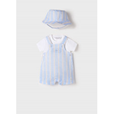 Mayoral - Dungaree Set with Hat Sky