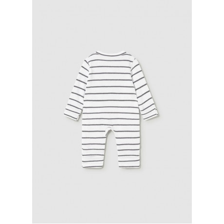  Mayoral - Combinaison rayée gris pour nouveau-né  