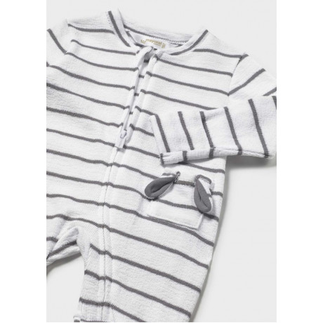  Mayoral - Combinaison rayée gris pour nouveau-né  