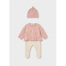 Mayoral - Ensemble cardigan et pantalon - Nude