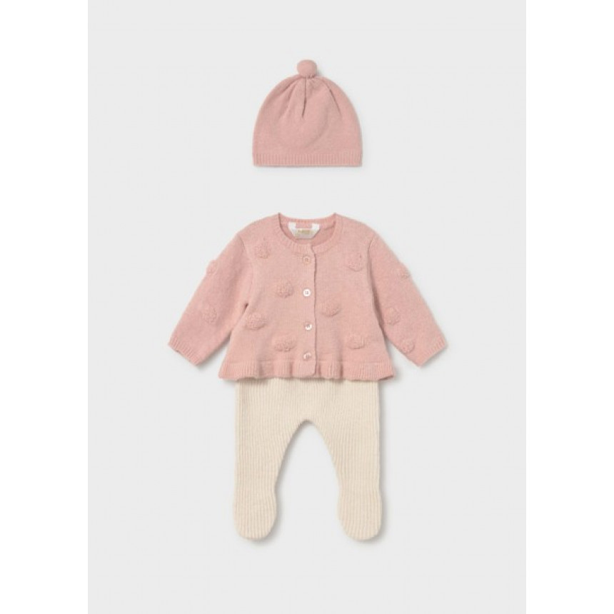 Mayoral - Ensemble cardigan et pantalon - Nude