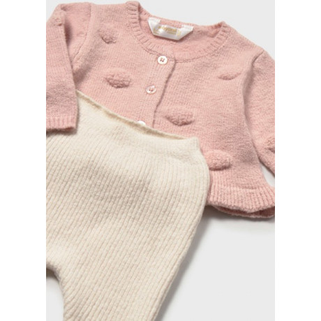 Mayoral - Ensemble cardigan et pantalon - Nude