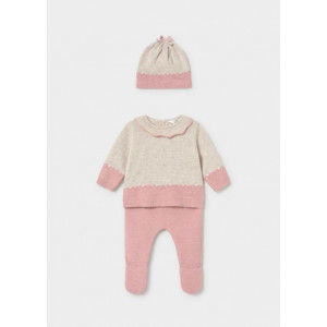 Mayoral - Ensemble 3 pièces en maille - Rosa