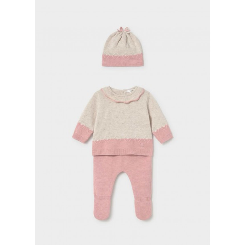 Mayoral - Ensemble 3 pièces en maille - Rosa