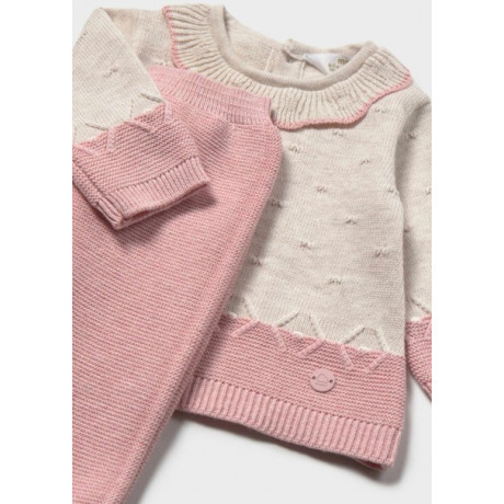 Mayoral - Ensemble 3 pièces en maille - Rosa