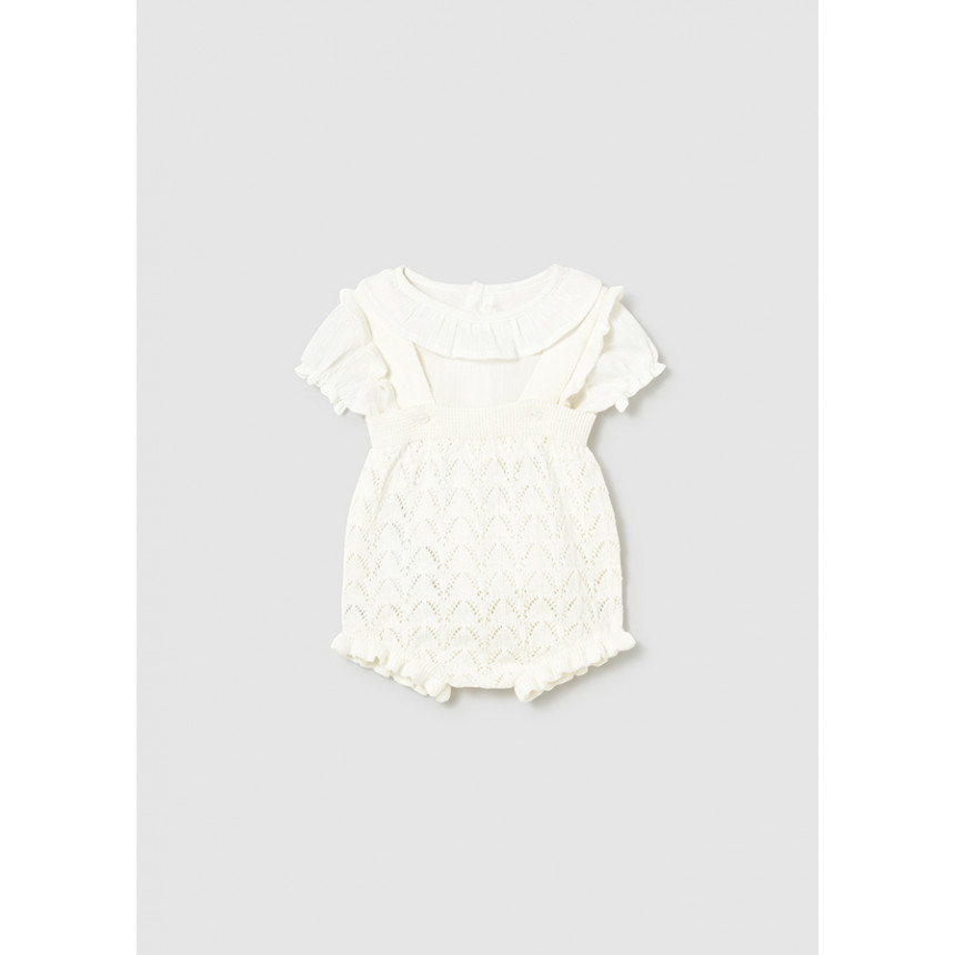 Mayoral - Ensemble salopette tricot - Ceramica