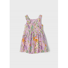 Mayoral - Printed Linen Dress Lilac