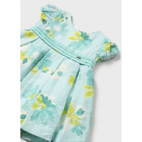 Mayoral - Robe en lin fleurie - Aniseed