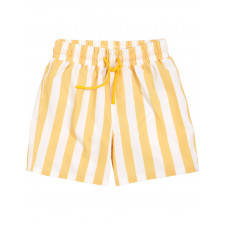 Miles the Label - Short de bain à rayures jaune soleil