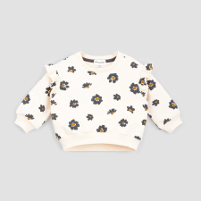 Miles the Label - Crème Baby Girls' Terry Top and Joggers - Autumn Blossom