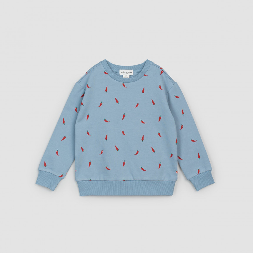 Miles The Label - Sweat-shirt piment fort - Bleu