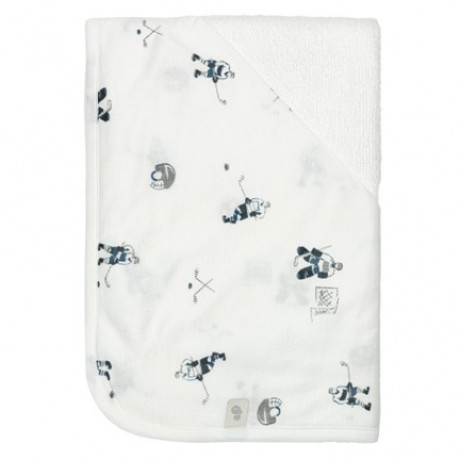 Perlimpinpin - Serviette à capuche en bambou 